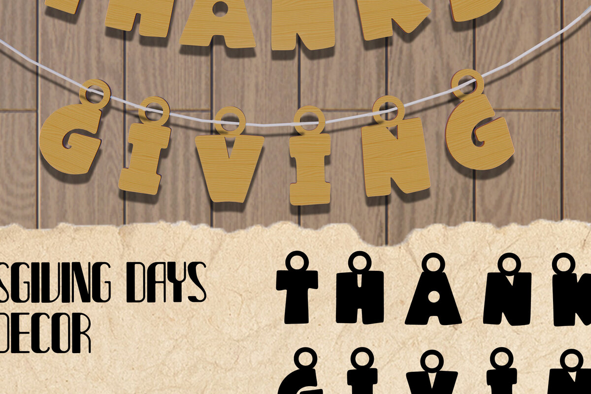 Intra απο ξύλο plywood 3mm-4mm πάχος – Ημέρα των Ευχαριστιών Διακόσμηση τοίχου με λέιζερ Δίασταση  40x30 cm INTRAFABR-78570457