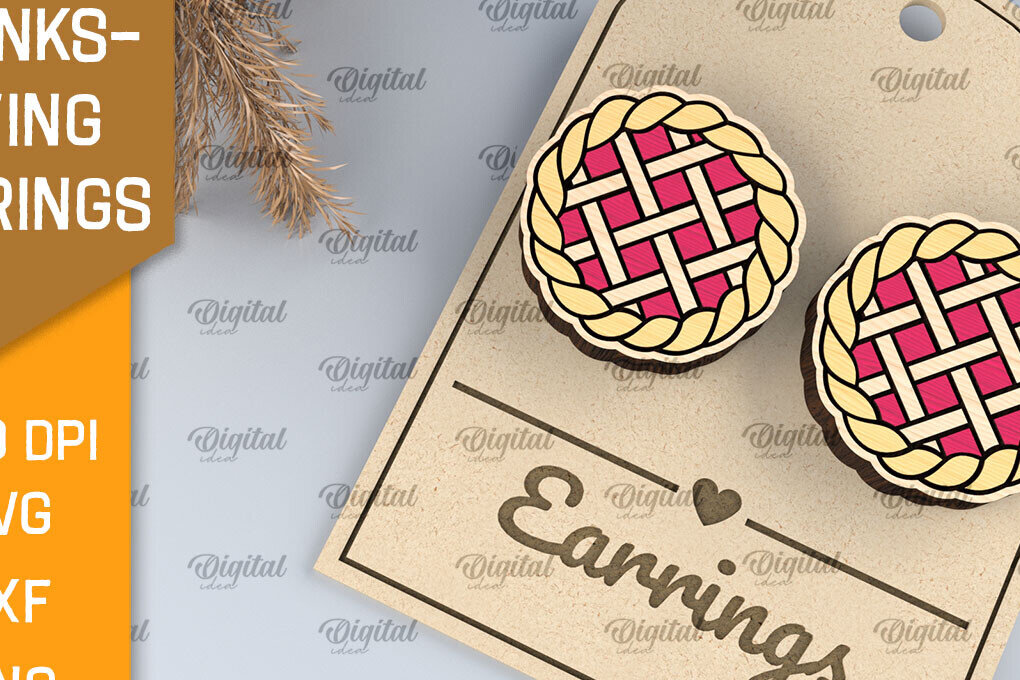 Σετ των 3 Intra απο ξύλο plywood 3mm-4mm πάχος – Σκουλαρίκια με λέιζερ των Ευχαριστιών Δίασταση  5x5 cm INTRAFABR-105629341