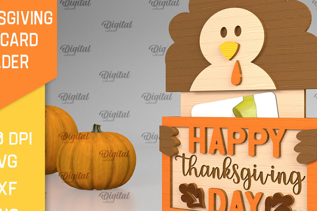 Σετ των 2 Intra απο ξύλο plywood 3mm-4mm πάχος – Θήκη δώρου για την Ημέρα των Ευχαριστιών Δίασταση  20x20 cm INTRAFABR-104234389