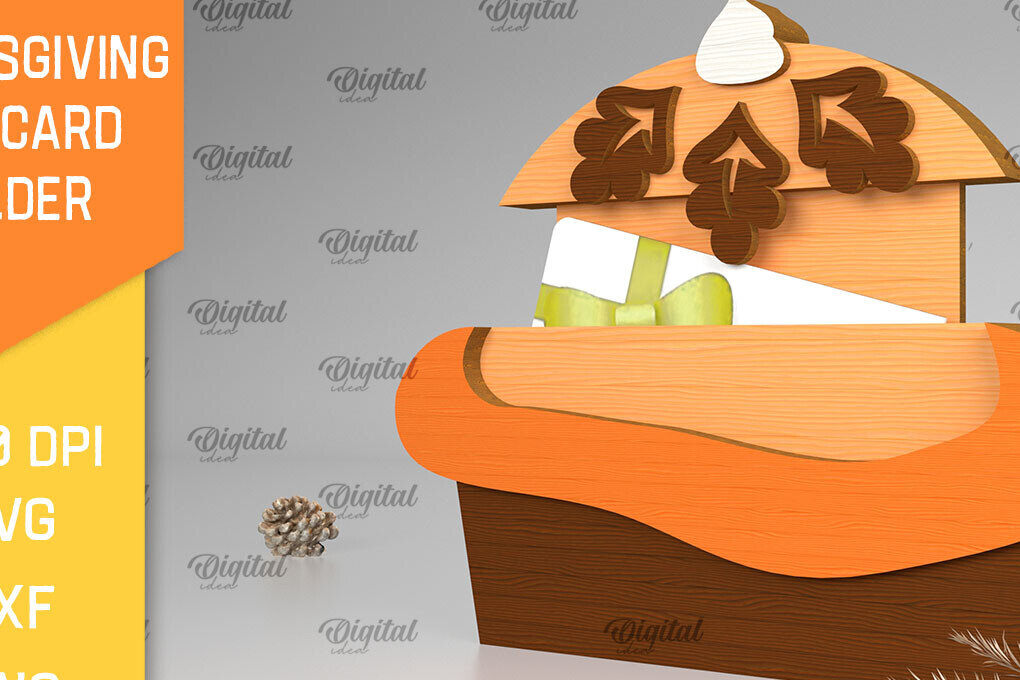 Σετ των 2 Intra απο ξύλο plywood 3mm-4mm πάχος – Θήκη δώρου για την Ημέρα των Ευχαριστιών Δίασταση  20x20 cm INTRAFABR-104234437