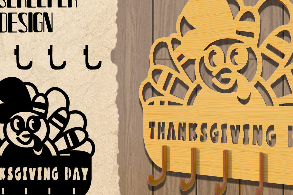 Σετ των 2 Intra απο ξύλο plywood 3mm-4mm πάχος – Κρεμάστρα των Ευχαριστιών Κόψιμο με λέιζερ. Αρχική. Δίασταση  20x20 cm INTRAFABR-78570134