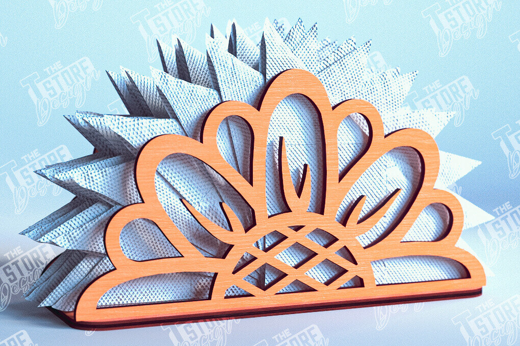 Σετ των 2 Intra απο ξύλο plywood 3mm-4mm πάχος – Θήκη χαρτοπετσέτας για την ημέρα των ευχαριστιών | Αρχείο CNC Δίασταση  20x20 cm INTRAFABR-103791257