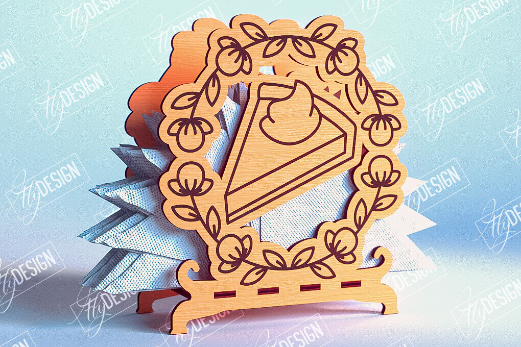 Σετ των 2 Intra απο ξύλο plywood 3mm-4mm πάχος – Θήκη χαρτοπετσέτας για την ημέρα των ευχαριστιών | Αρχείο CNC Δίασταση  20x20 cm INTRAFABR-103787905