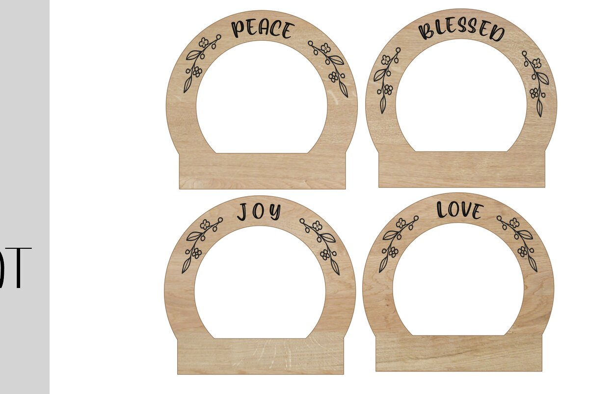 Σετ των 2 Intra απο ξύλο plywood 3mm-4mm πάχος – Κάτοχοι χαρτοπετσέτας ημέρας των ευχαριστιών Δίασταση  20x20 cm INTRAFABR-14350723