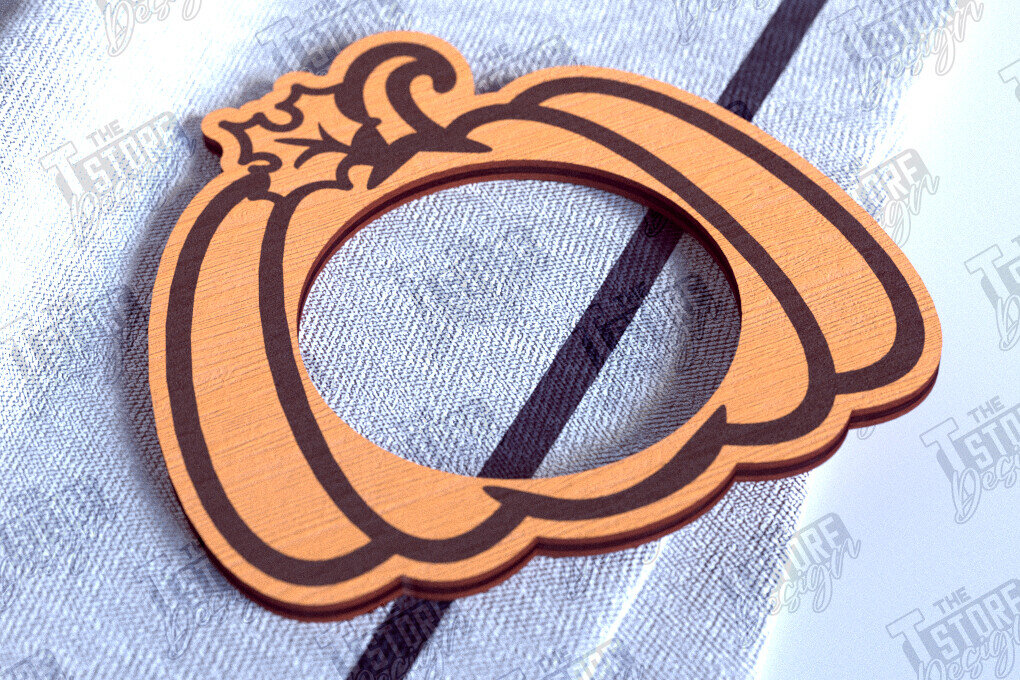 Σετ των 2 Intra απο ξύλο plywood 3mm-4mm πάχος – Δαχτυλίδια χαρτοπετσέτας ημέρας των ευχαριστιών | Αρχείο CNC Δίασταση  20x20 cm INTRAFABR-103791916