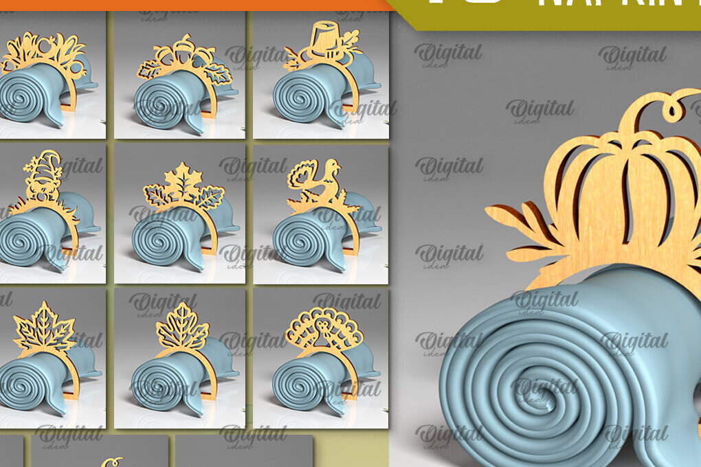 Σετ των 2 Intra απο ξύλο plywood 3mm-4mm πάχος – Πακέτο Laser Δαχτυλιδιών Χαρτοπετσέτας Ευχαριστιών Δίασταση  20x20 cm INTRAFABR-103851931