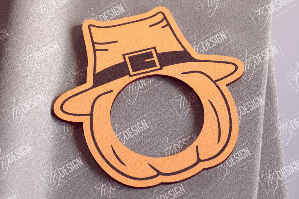 Σετ των 2 Intra απο ξύλο plywood 3mm-4mm πάχος – Δαχτυλίδια Χαρτοπετσέτας Ευχαριστιών V.2 | Αρχείο CNC Δίασταση  20x20 cm INTRAFABR-103789762