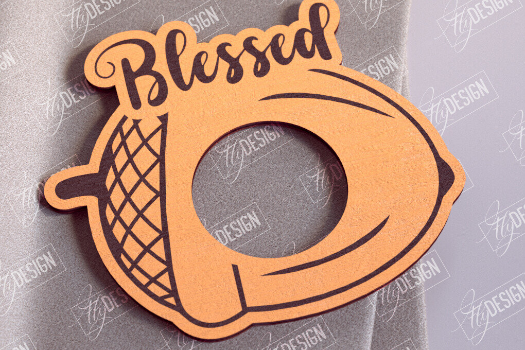 Σετ των 2 Intra απο ξύλο plywood 3mm-4mm πάχος – Δαχτυλίδια Χαρτοπετσέτας Ευχαριστιών V.2 | Αρχείο CNC Δίασταση  20x20 cm INTRAFABR-103789783