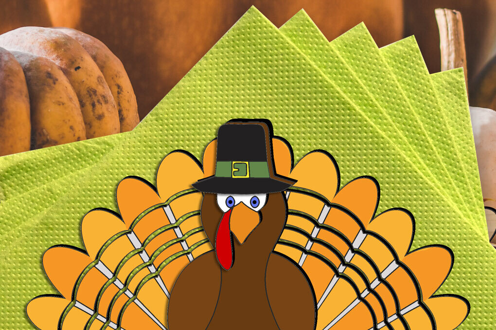 Σετ των 2 Intra απο ξύλο plywood 3mm-4mm πάχος – Βάση στήριξης χαρτοπετσέτας γαλοπούλας ημέρας των ευχαριστιών Δίασταση  20x20 cm INTRAFABR-106261164