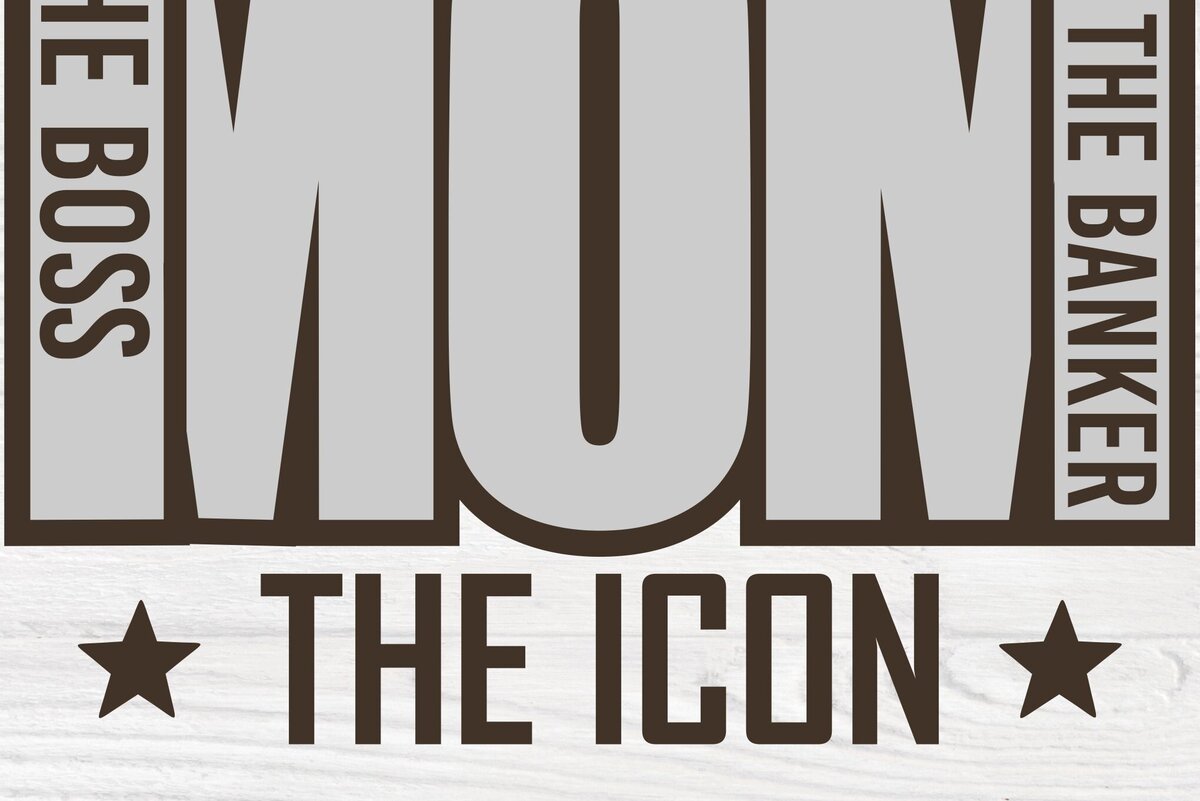 Σετ των 2 Intra απο ξύλο plywood 3mm-4mm πάχος – Το εικονίδιο Boss Mom Σχεδιασμός Δίασταση  20x20 cm INTRAFABR-112278283