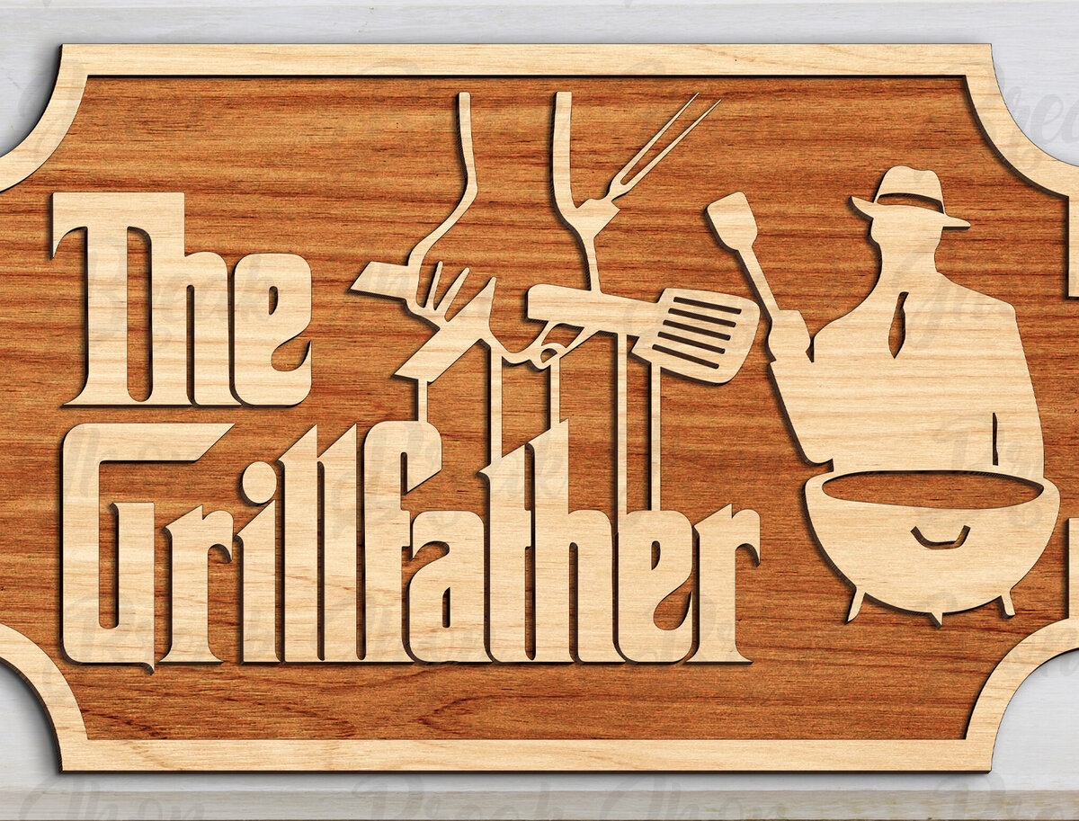 Intra απο ξύλο plywood 3mm-4mm πάχος – The Grillfather Signage File Δίασταση  40x30 cm INTRAFABR-114051729