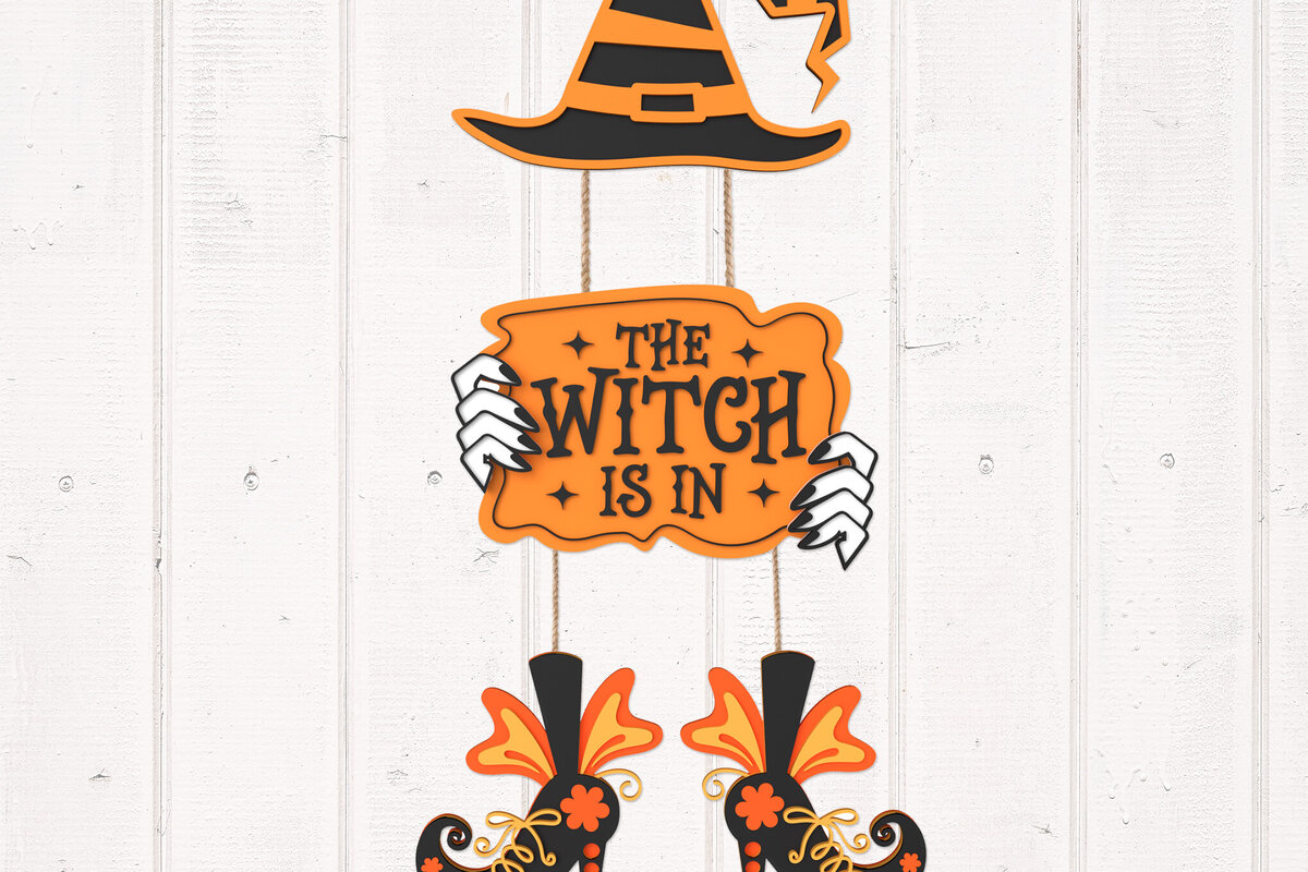 Σετ των 2 Intra απο ξύλο plywood 3mm-4mm πάχος – Η Μάγισσα είναι σε Δίασταση  20x20 cm INTRAFABR-105764416