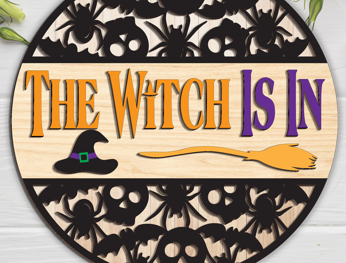 Intra απο ξύλο plywood 3mm-4mm πάχος – Η Μάγισσα είναι στο Sign Δίασταση  40x30 cm INTRAFABR-102199604