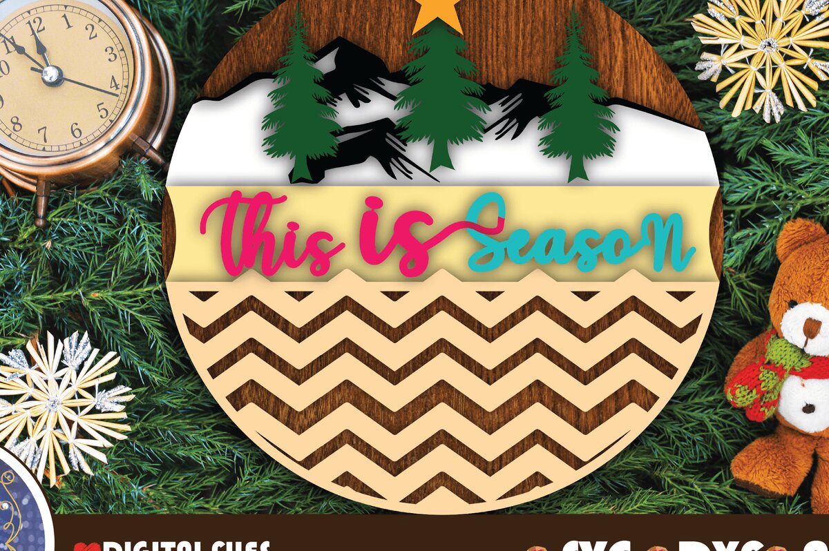 Intra απο ξύλο plywood 3mm-4mm πάχος – Αυτό είναι το Season Sign Wood forW Δίασταση  40x30 cm INTRAFABR-42152302