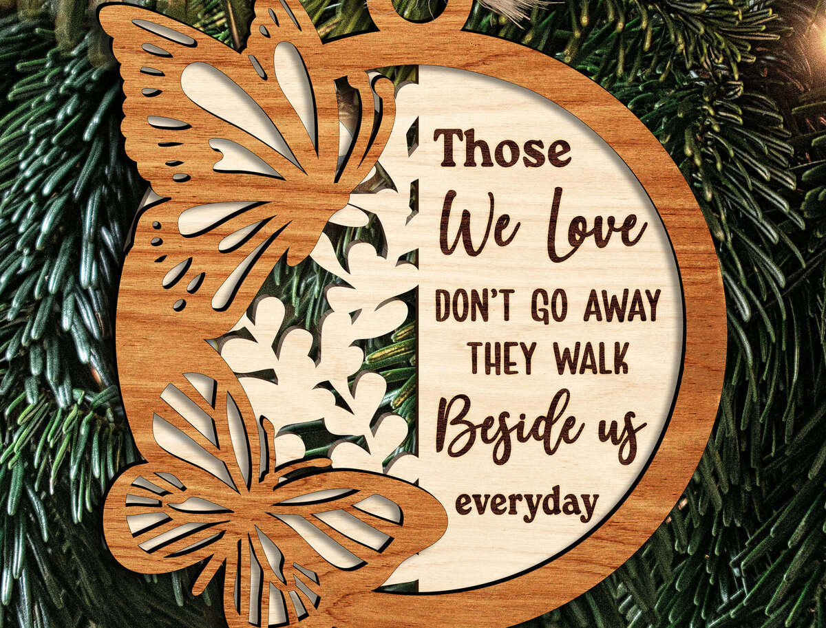 Σετ των 2 Intra απο ξύλο plywood 3mm-4mm πάχος – Thore We Love Ornament Δίασταση  20x20 cm INTRAFABR-123640985