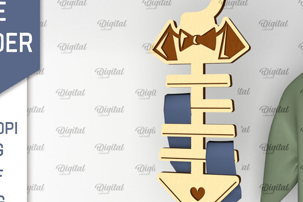 Σετ των 2 Intra απο ξύλο plywood 3mm-4mm πάχος – Στήριγμα γραβάτας Κόψιμο με λέιζερ. Ξύλινη σχάρα γραβάτας Δίασταση  20x20 cm INTRAFABR-98595237