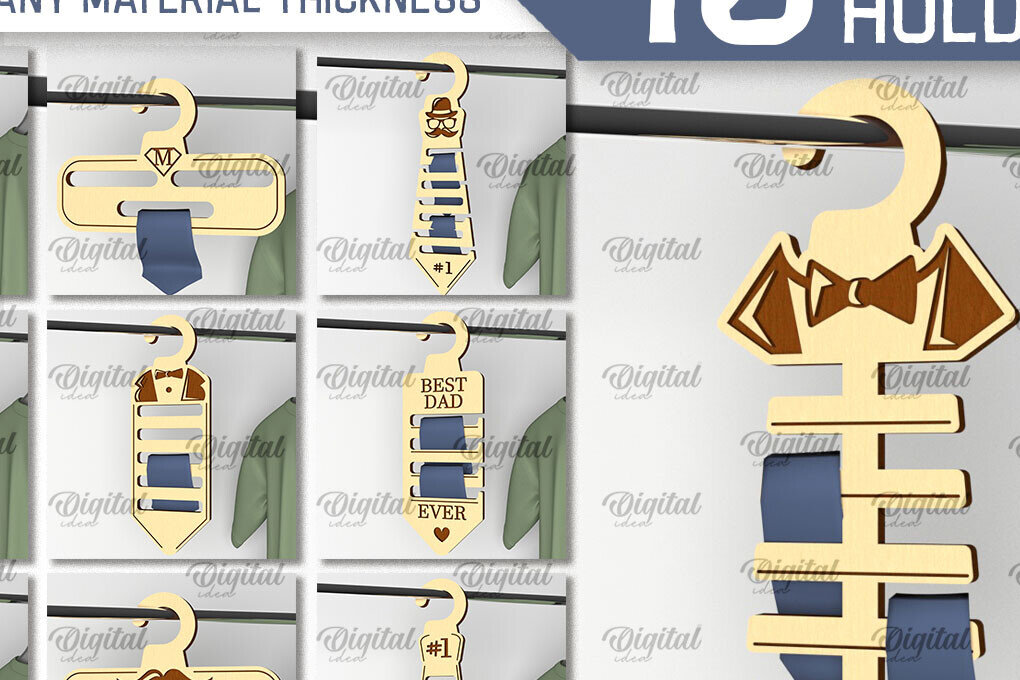 Σετ των 2 Intra απο ξύλο plywood 3mm-4mm πάχος – Δέσμη κοπής Laser Holders Tie Δίασταση  20x20 cm INTRAFABR-98600768