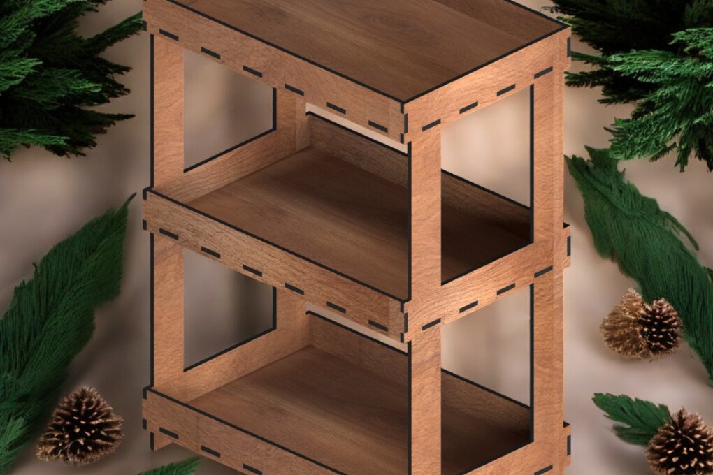 Σετ των 2 Intra απο ξύλο plywood 3mm-4mm πάχος – Βάση δίσκου βαθμίδας 189 Δίασταση  20x20 cm INTRAFABR-118356698