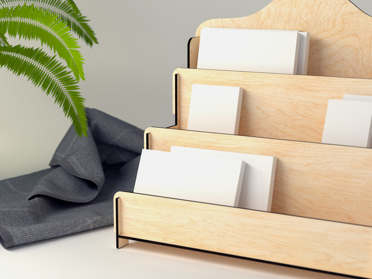 Σετ των 2 Intra απο ξύλο plywood 3mm-4mm πάχος – Επίπεδη βάση οθόνης - Αρχείο κοπής με λέιζερ Δίασταση  20x20 cm INTRAFABR-27376827