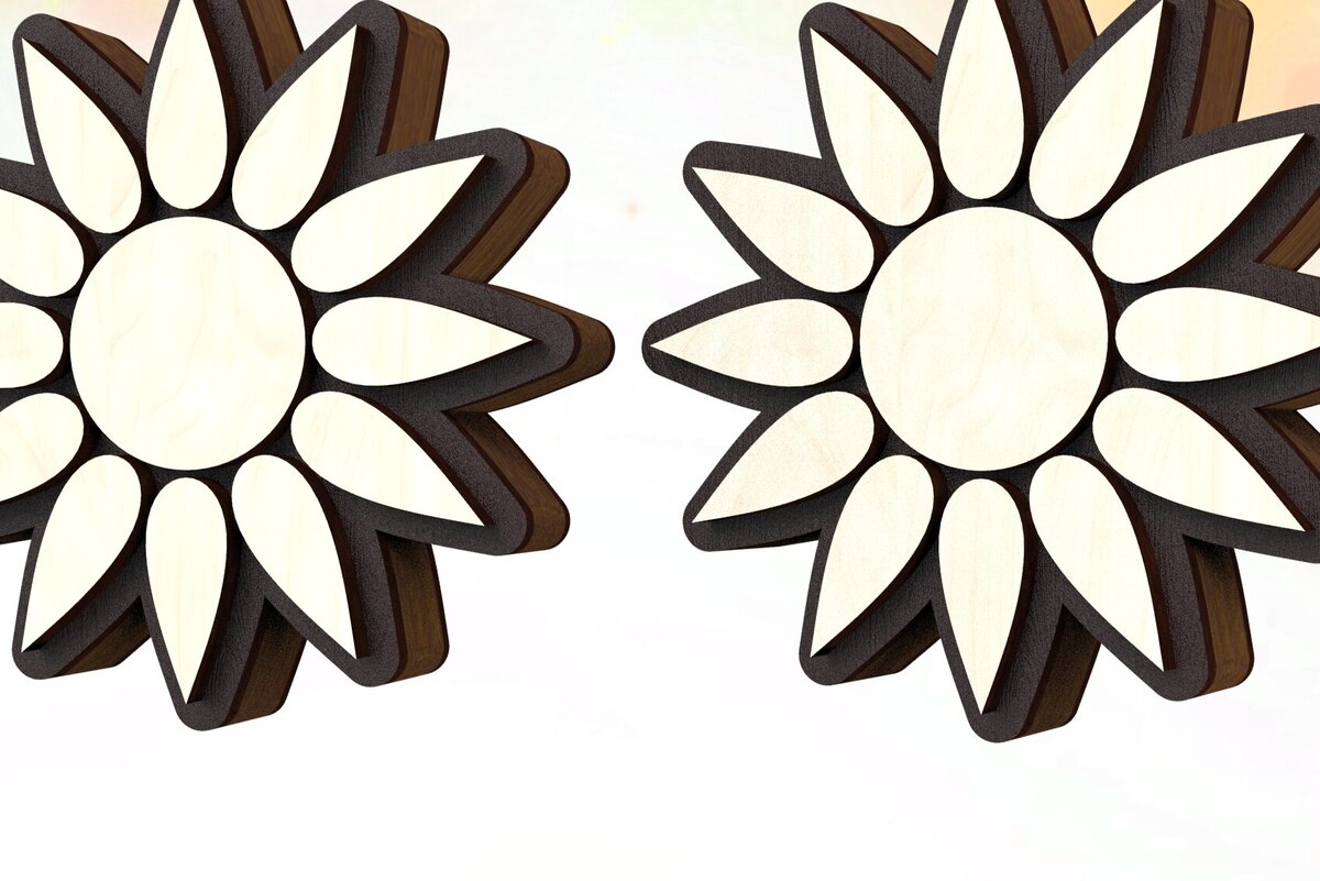 Σετ των 3 Intra απο ξύλο plywood 3mm-4mm πάχος – Μικροσκοπικά σκουλαρίκια ηλίου  λέιζερ Δίασταση  5x5 cm INTRAFABR-122184322