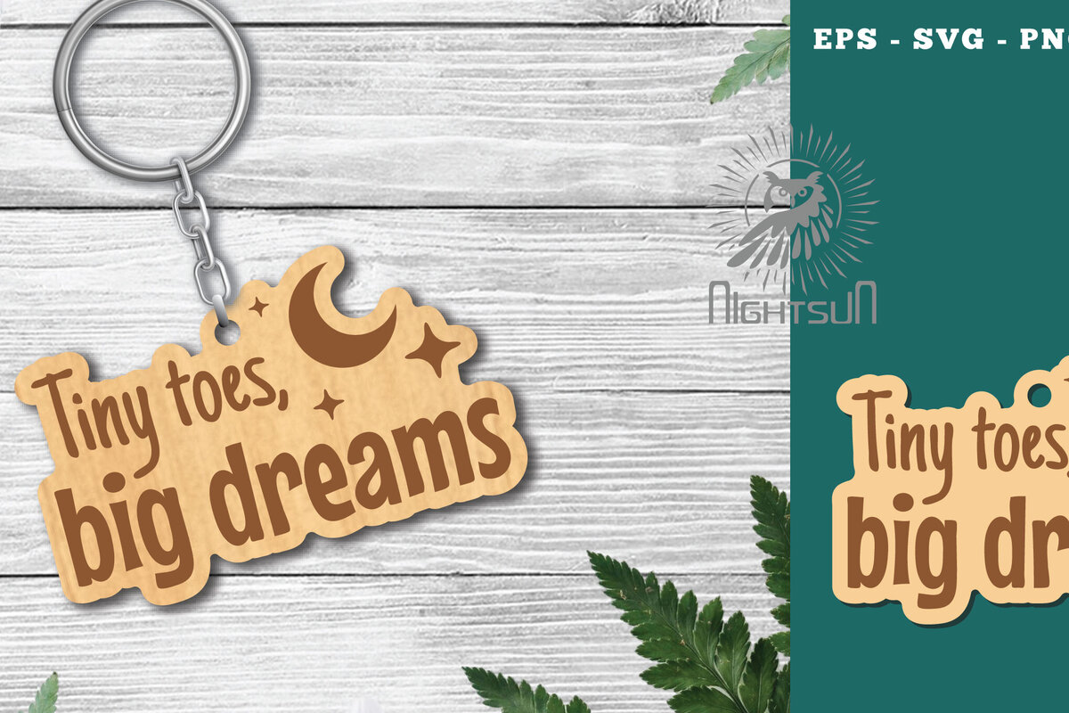 Σετ των 3 Intra απο ξύλο plywood 3mm-4mm πάχος – Μπρελόκ με μικροσκοπικά δάχτυλα, Big Dream Cut Laser Δίασταση  5x5 cm INTRAFABR-118403334