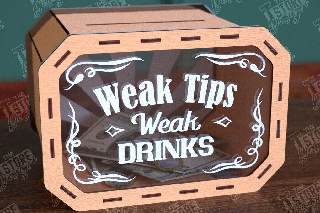 Σετ των 2 Intra απο ξύλο plywood 3mm-4mm πάχος – Tip Box Κοπή λέιζερ | Πρότυπο κουτιού χρημάτων Δίασταση  20x20 cm INTRAFABR-98591354