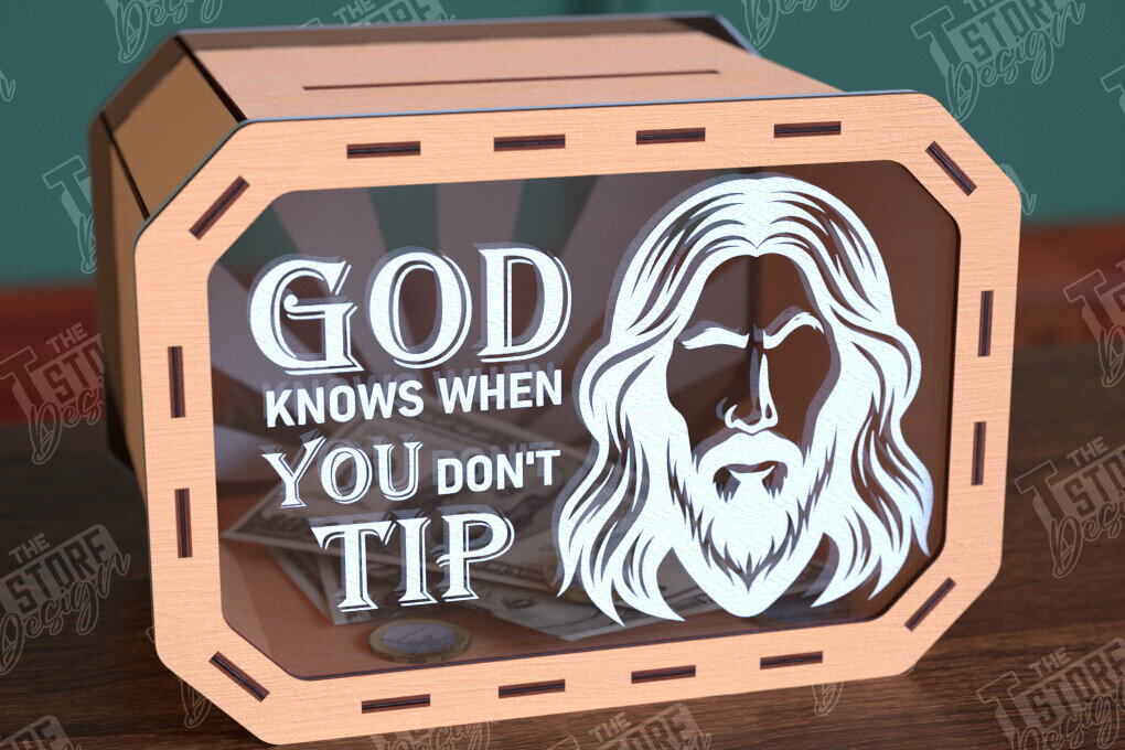 Σετ των 2 Intra απο ξύλο plywood 3mm-4mm πάχος – Tip Box Κοπή λέιζερ | Πρότυπο κουτιού χρημάτων Δίασταση  20x20 cm INTRAFABR-98591373