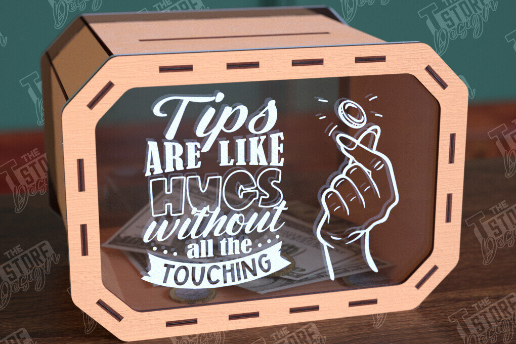 Σετ των 2 Intra απο ξύλο plywood 3mm-4mm πάχος – Tip Box Κοπή λέιζερ | Πρότυπο κουτιού χρημάτων Δίασταση  20x20 cm INTRAFABR-98591376