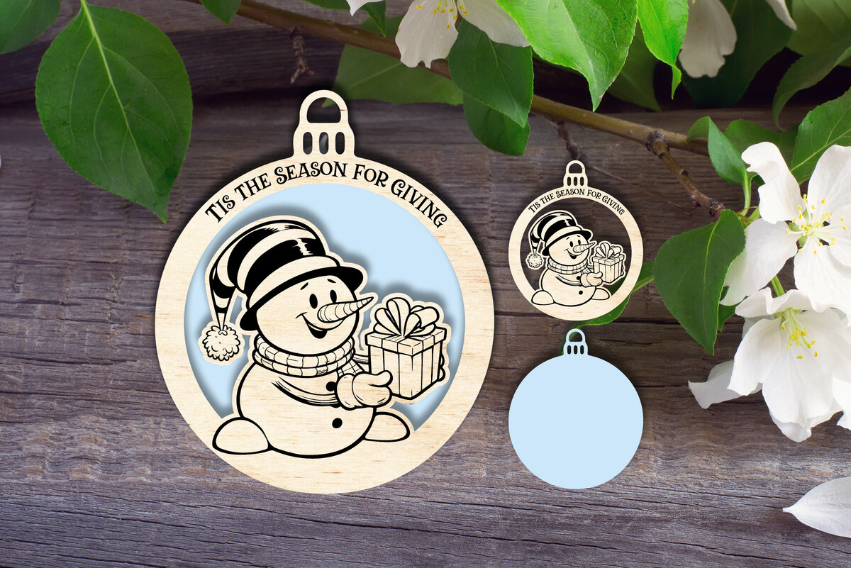 Σετ των 2 Intra απο ξύλο plywood 3mm-4mm πάχος – Αυτή είναι η εποχή για να δώσετε στολίδι Δίασταση  20x20 cm INTRAFABR-111394657