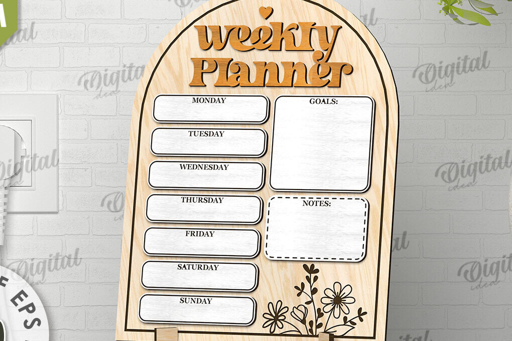 Σετ των 2 Intra απο ξύλο plywood 3mm-4mm πάχος – To Do List Σχεδιασμός κοπής με λέιζερ σανίδας Δίασταση  20x20 cm INTRAFABR-108835945