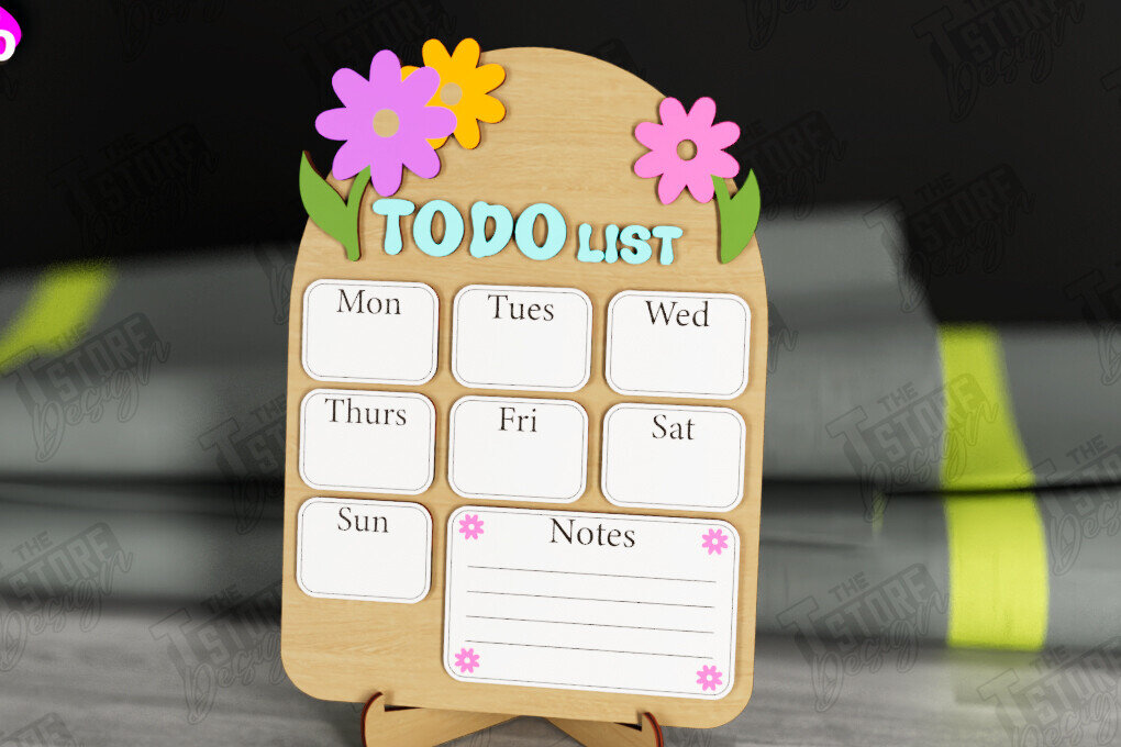 Σετ των 2 Intra απο ξύλο plywood 3mm-4mm πάχος – To Do List Board | Εβδομαδιαίος προγραμματιστής | CNC Δίασταση  20x20 cm INTRAFABR-112678739