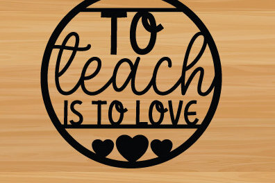 Σετ των 2 Intra απο ξύλο plywood 3mm-4mm πάχος – To Teach is to Love Laser,metal Δίασταση  20x20 cm INTRAFABR-87760881