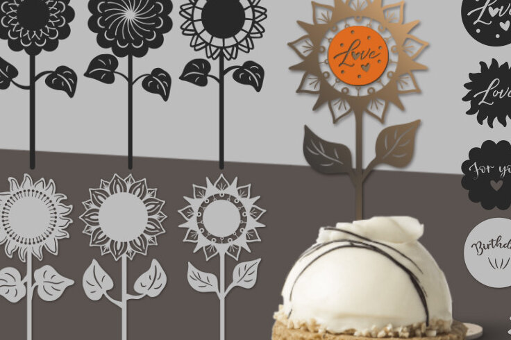 Σετ των 2 Intra απο ξύλο plywood 3mm-4mm πάχος – Λουλούδια και μεσαίες με λέξεις Δίασταση  20x20 cm INTRAFABR-24664083