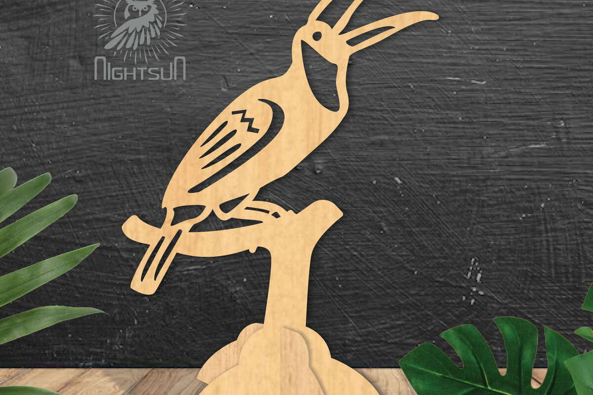 Σετ των 2 Intra απο ξύλο plywood 3mm-4mm πάχος – Toucan Bird Διακόσμηση σπιτιού 1 Δίασταση  20x20 cm INTRAFABR-112467047