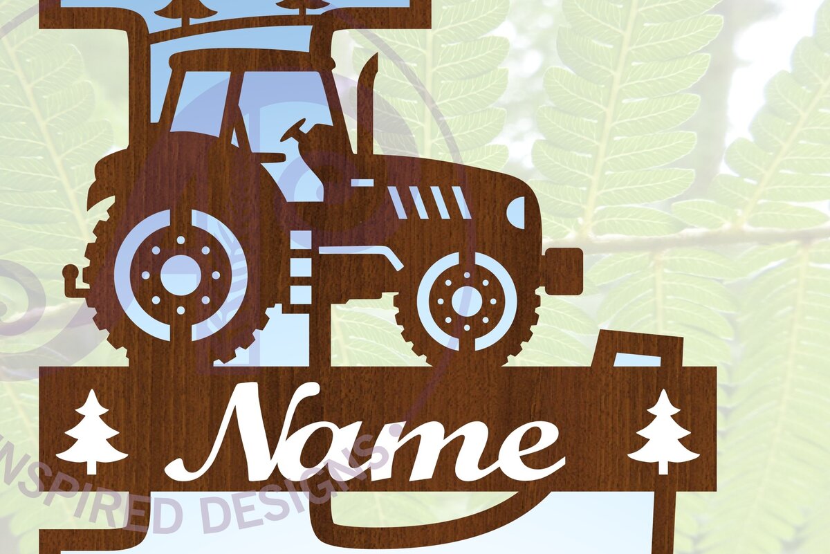 Σετ των 2 Intra απο ξύλο plywood 3mm-4mm πάχος – Μονόγραμμα τρακτέρ Letter L Δίασταση  20x20 cm INTRAFABR-70481082