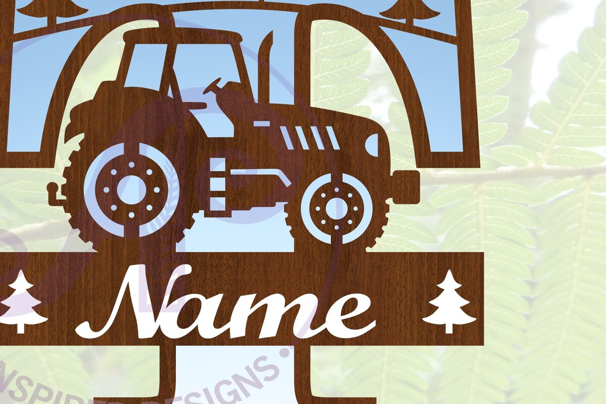 Σετ των 2 Intra απο ξύλο plywood 3mm-4mm πάχος – Μονόγραμμα τρακτέρ Letter T Δίασταση  20x20 cm INTRAFABR-70481390