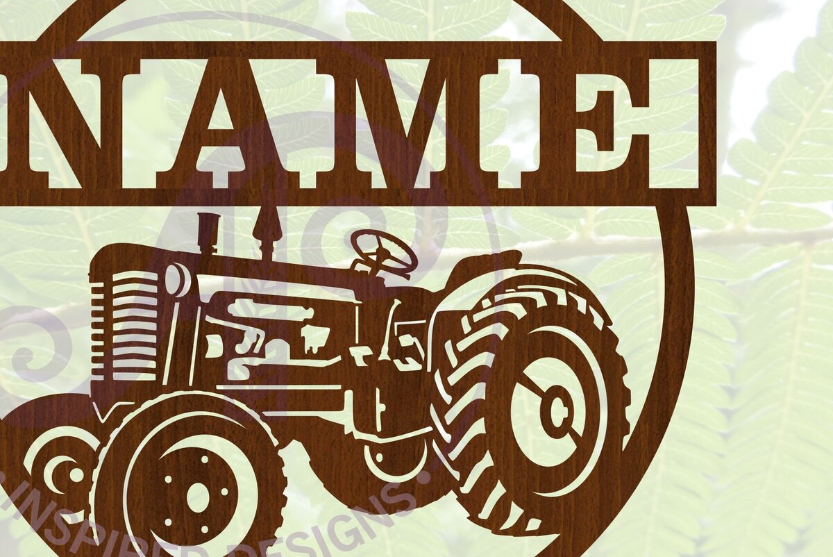 Σετ των 2 Intra απο ξύλο plywood 3mm-4mm πάχος – Σήμα ονόματος τρακτέρ Άμεση λήψη Δίασταση  20x20 cm INTRAFABR-70305852