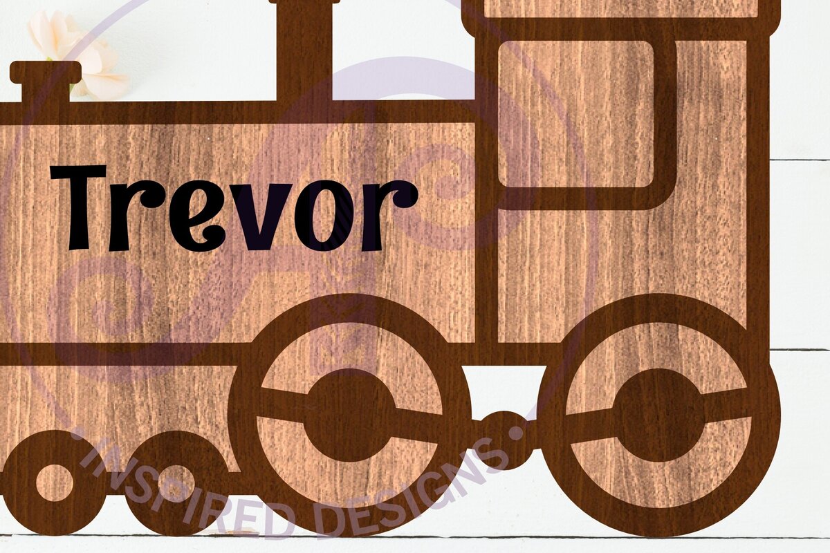 Intra απο ξύλο plywood 3mm-4mm πάχος – Περίγραμμα τρένου δύο επιπέδων όνομα τοίχου Δίασταση  40x30 cm INTRAFABR-110875731