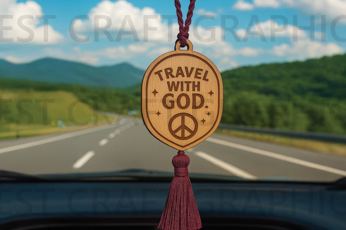 Σετ των 2 Intra απο ξύλο plywood 3mm-4mm πάχος – Ταξιδέψτε με την κρεμάστρα αυτοκινήτου με λέιζερ Θεό Δίασταση  20x20 cm INTRAFABR-124432860