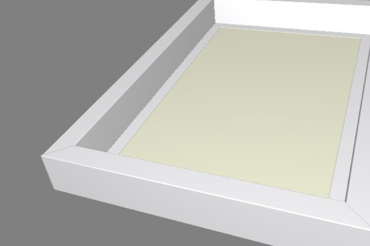 Σετ των 2 Intra απο ξύλο plywood 3mm-4mm πάχος – Πρότυπο Tray Box, Box DXF, A4 Box Δίασταση  20x20 cm INTRAFABR-58516440