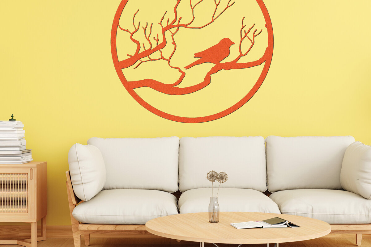 Σετ των 2 Intra απο ξύλο plywood 3mm-4mm πάχος –  κοπής χαρτιού με λέιζερ κλαδιά δέντρων 10 Δίασταση  20x20 cm INTRAFABR-77534882