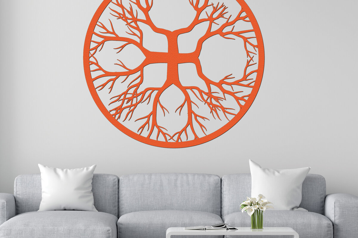 Σετ των 2 Intra απο ξύλο plywood 3mm-4mm πάχος –  κοπής χαρτιού με λέιζερ κλαδιά δέντρων 15 Δίασταση  20x20 cm INTRAFABR-78325258