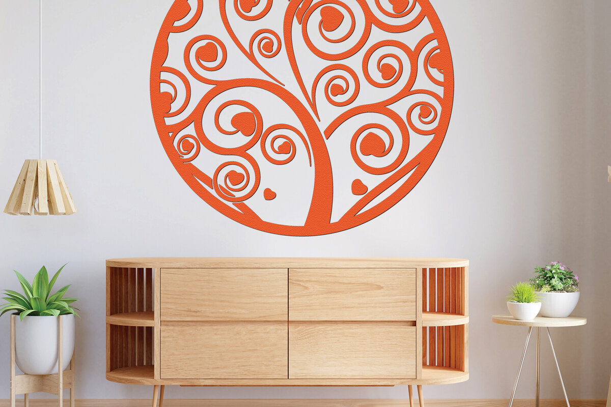 Σετ των 2 Intra απο ξύλο plywood 3mm-4mm πάχος –  κοπής χαρτιού με λέιζερ κλαδιά δέντρων 2 Δίασταση  20x20 cm INTRAFABR-77300171