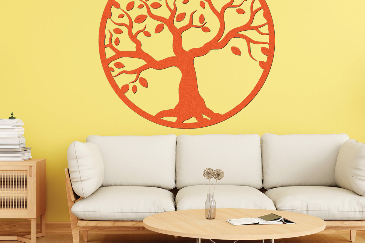 Σετ των 2 Intra απο ξύλο plywood 3mm-4mm πάχος –  κοπής χαρτιού με λέιζερ κλαδιά δέντρων 2 Δίασταση  20x20 cm INTRAFABR-77298010