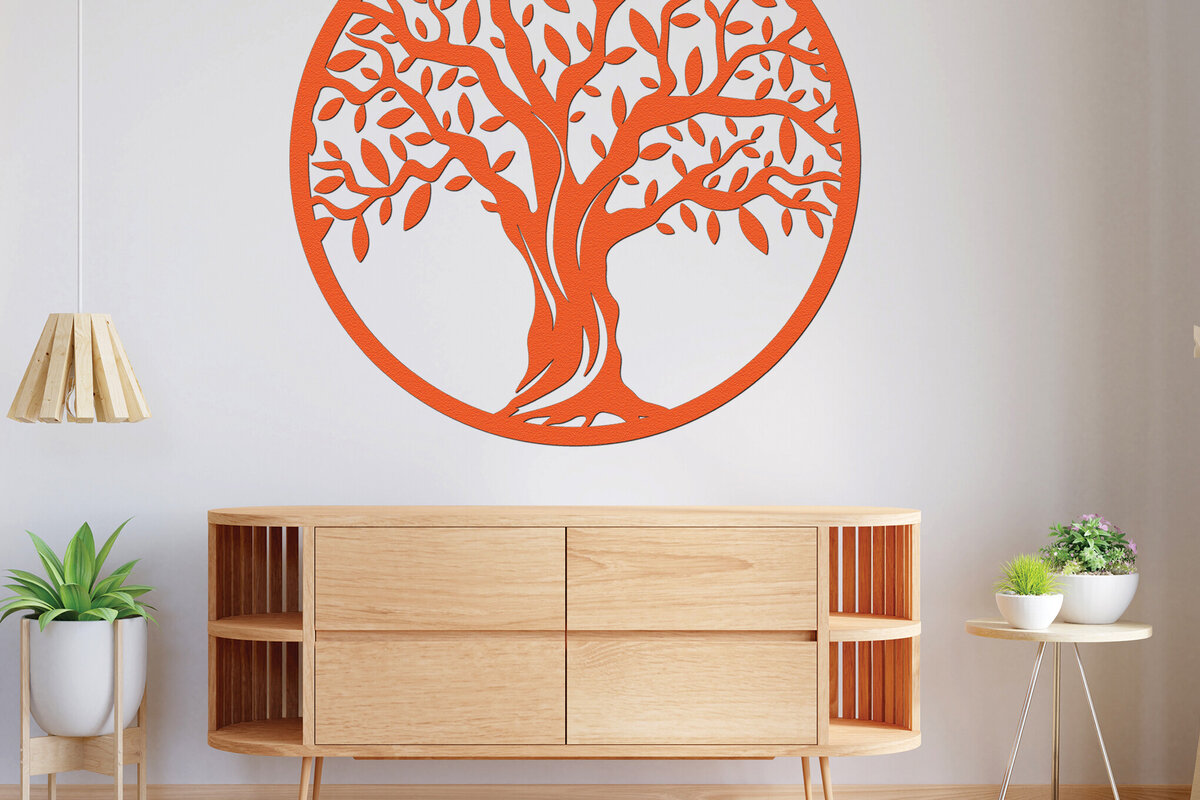 Σετ των 2 Intra απο ξύλο plywood 3mm-4mm πάχος –  κοπής χαρτιού με λέιζερ κλαδιά δέντρων 3 Δίασταση  20x20 cm INTRAFABR-77299754