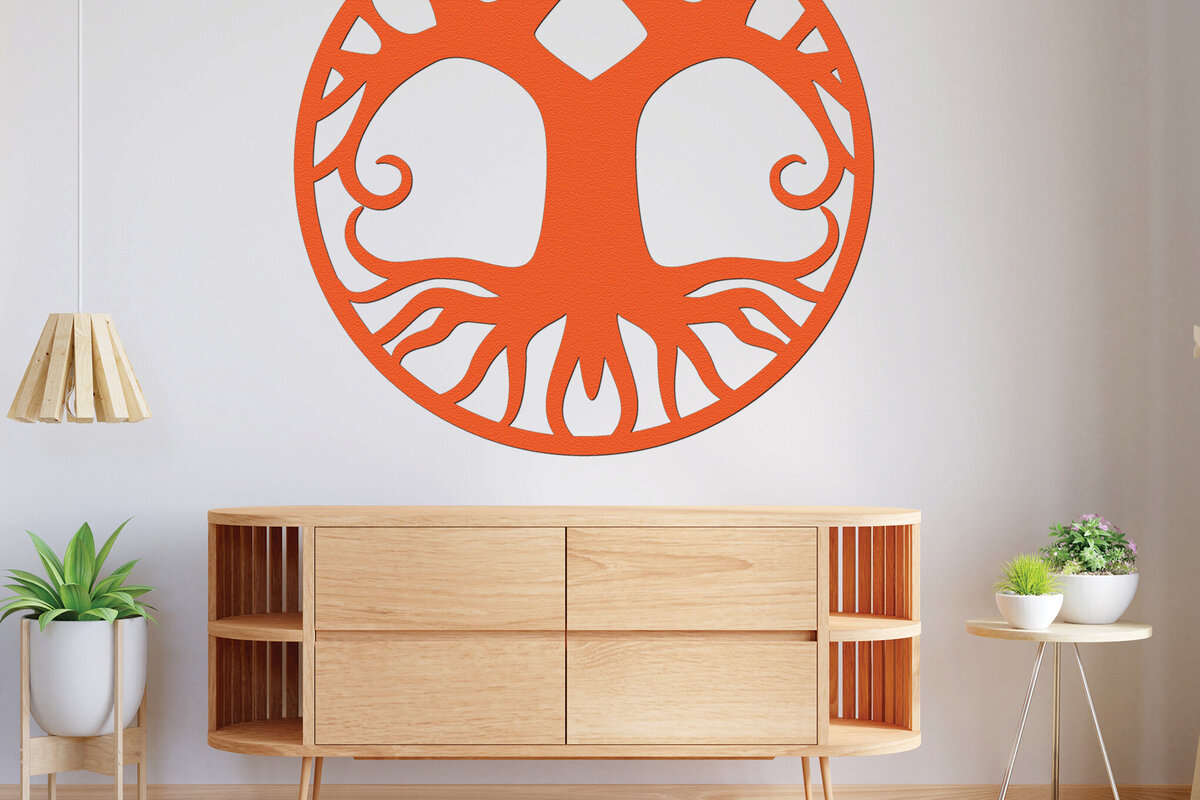 Σετ των 2 Intra απο ξύλο plywood 3mm-4mm πάχος –  κοπής χαρτιού με λέιζερ κλαδιά δέντρων 4 Δίασταση  20x20 cm INTRAFABR-77299914