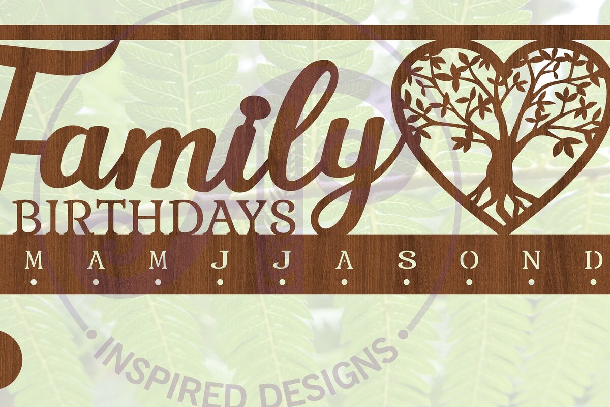 Σετ των 2 Intra απο ξύλο plywood 3mm-4mm πάχος – Σετ ημερολογίου δέντρου Cut Laser Δίασταση  20x20 cm INTRAFABR-68402057