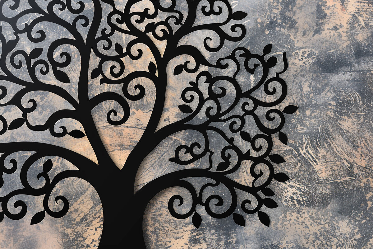 Σετ των 2 Intra απο ξύλο plywood 3mm-4mm πάχος – Αρχείο αποκοπής με λέιζερ δέντρου Δίασταση  20x20 cm INTRAFABR-92342261