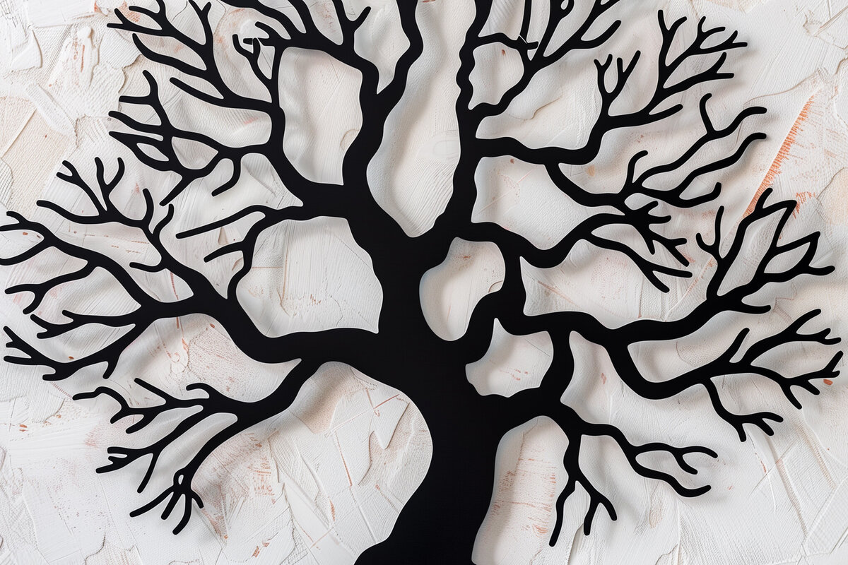 Σετ των 2 Intra απο ξύλο plywood 3mm-4mm πάχος – Αρχείο αποκοπής με λέιζερ δέντρου Δίασταση  20x20 cm INTRAFABR-92333669