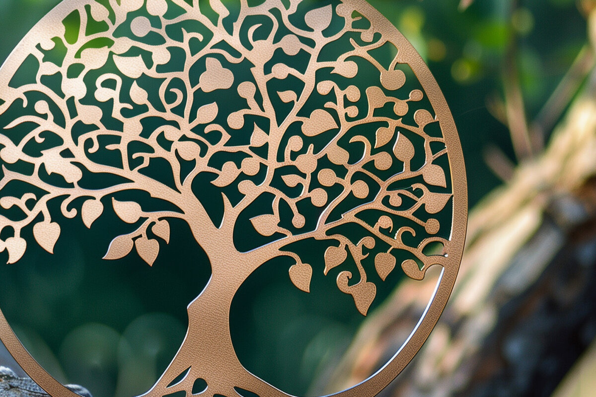 Σετ των 2 Intra απο ξύλο plywood 3mm-4mm πάχος – Αρχείο αποκοπής με λέιζερ δέντρου Δίασταση  20x20 cm INTRAFABR-92337019